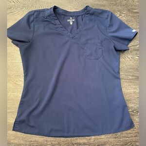 Med Couture Navy Scrub Top. Large.
